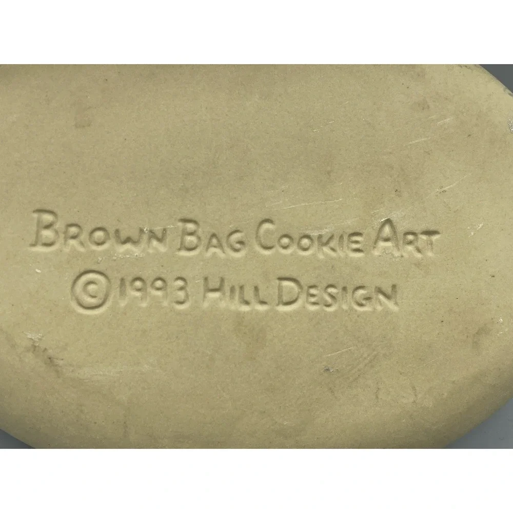 Vintage BROWN BAG COOKIE ART MOLD Cow Jumping Over the Moon 1993 HILL DESIGN